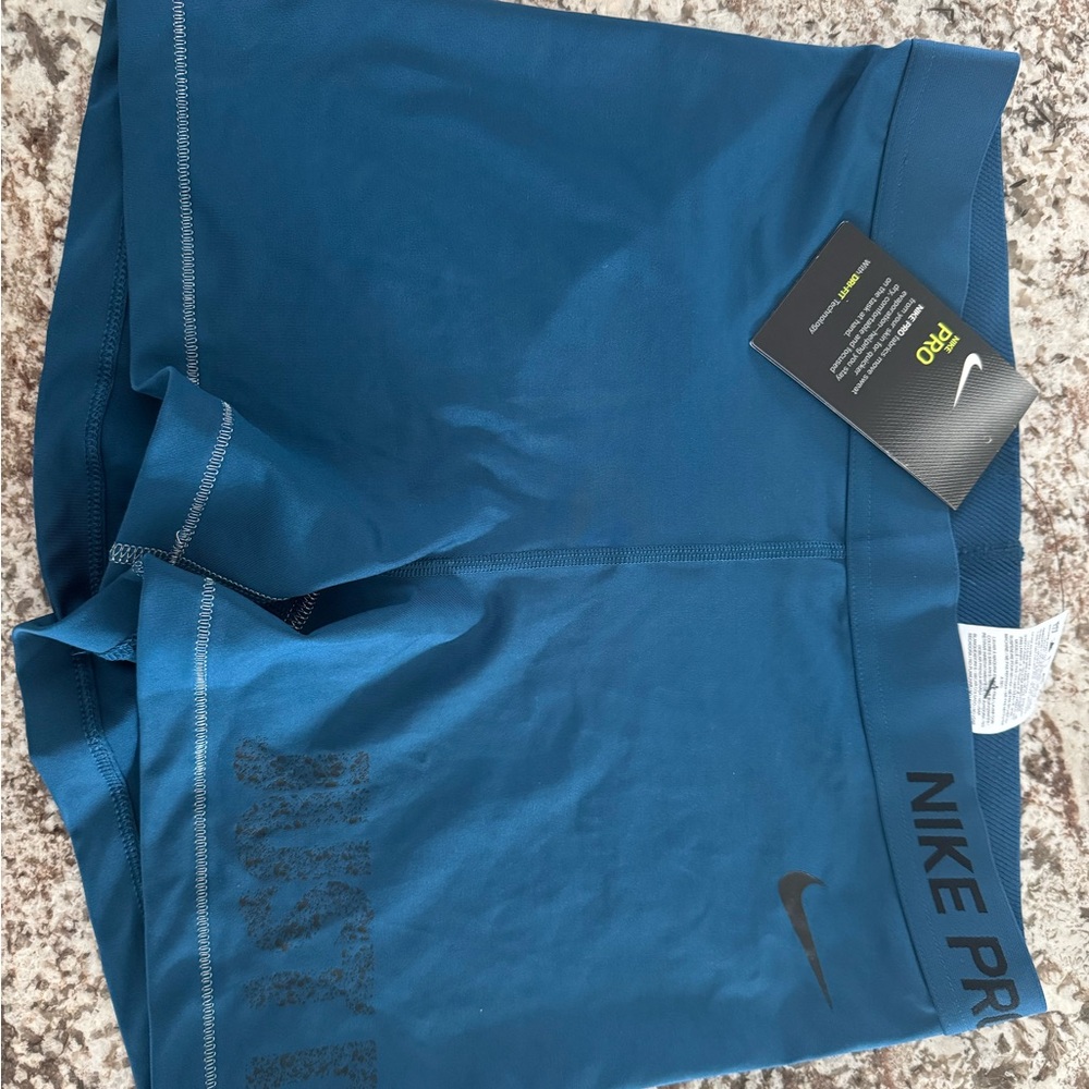 Nike Pro Blue Compression Shorts